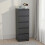 Seconique Malvern 5 Drawer Narrow Chest - Grey 1