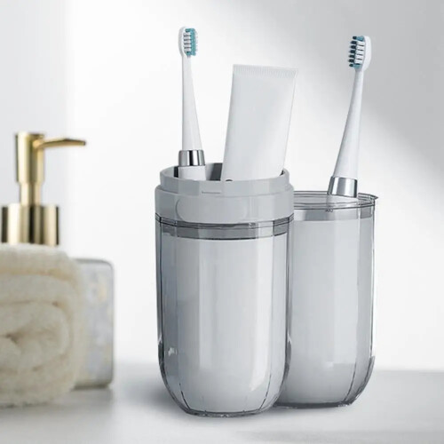 Covered Toothbrush Holder Portable Toothbrush Storage Container Translucent Black Toothbrush Protector Storage Container