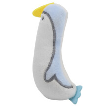 Peluche a forma di pinguino ripieno di catnip - piccolo, blu e bianco