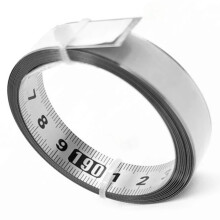 Stainless Steel Adhesive Scale Precision Woodworking Guide Rail Self-Adhesive Tape Measure Metal Ruler with Glue,A-100cm