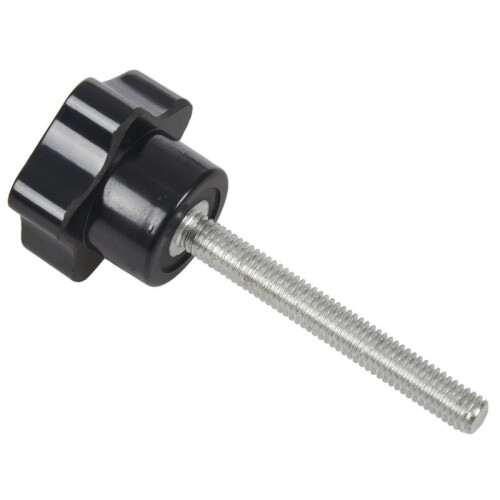 60 Pcs M6 x 50 mm Locking Star-Shaped Plastic  Male Thread Knob Grip 1