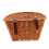 2X Retro, Handmade, Wicker Bicycle Front Basket with Leather Straps 4
