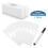 Clothing Dividers, 50 Pcs White Rectangular Hanger Organizer for Clothes Storage, Writable & Reusable Size Labels 7