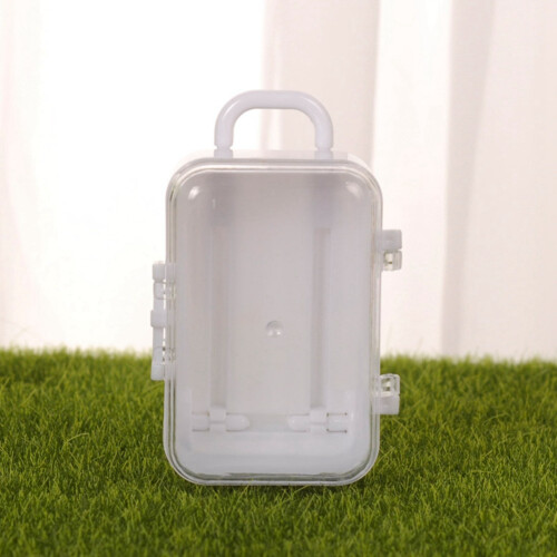 2X White  Roller Travel Suitcase Candy Box Personality  Wedding Candy Box 2