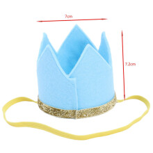 2X Newborn Infant Toddler Baby Girl Boy Half 1/2 First Second Third Birthday Crown Party Cake Smash Headband