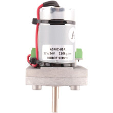 2X ASMC-04A Super Torque Digital Servo DC12V-24V 300MAX Model Airplane Steering Gear for Large Robot Manipulator Servo