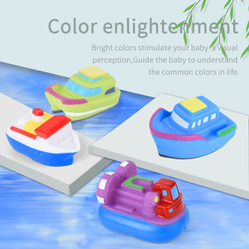 6er Pack Cartoon Boot Badespielzeug Wasser 1