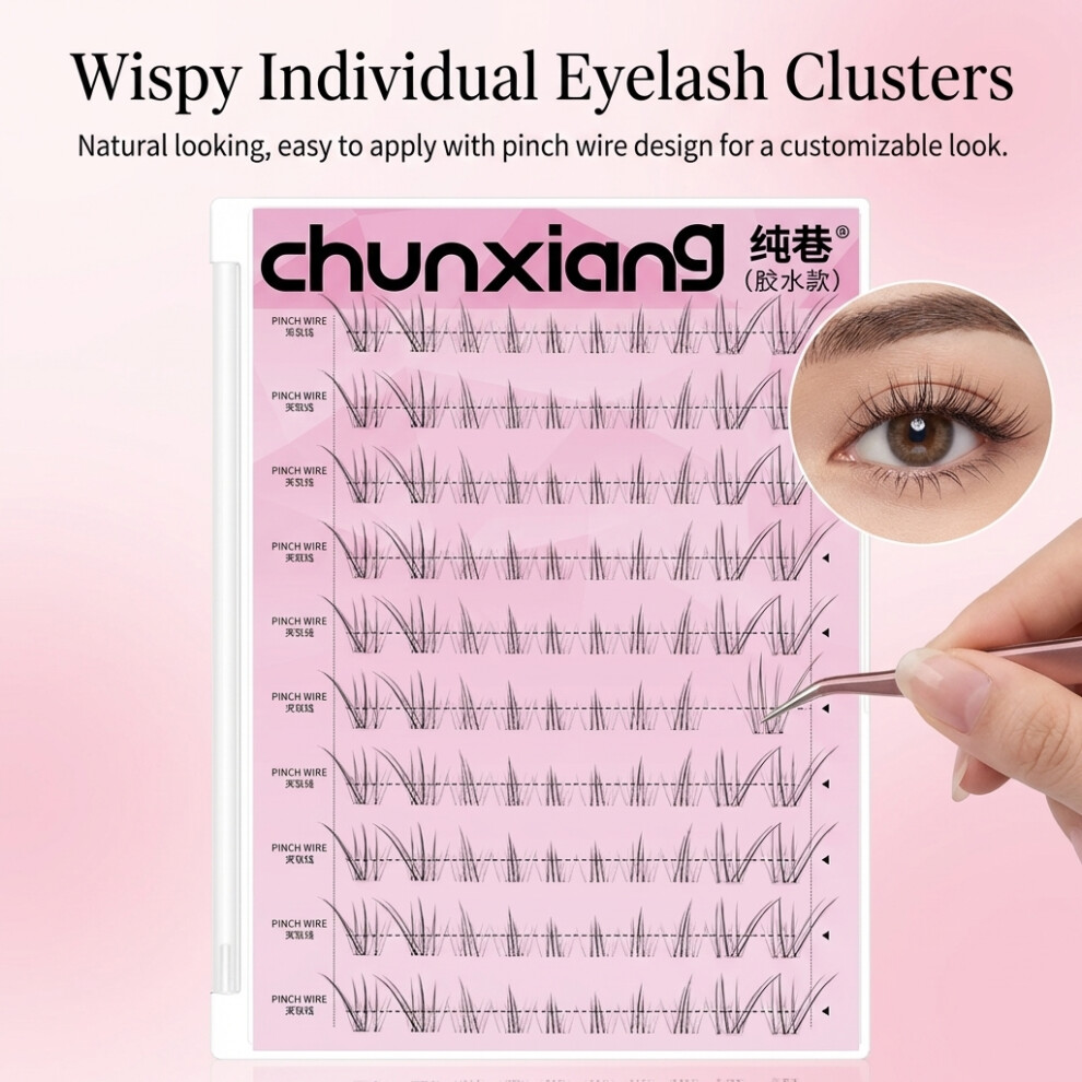Phui-Pet-Supplies Natural Lightweight C Curl False Eyelashes