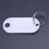 White Portable Plastic Key Fob Key Tag ID Labels 200 Pieces 3