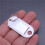 White Portable Plastic Key Fob Key Tag ID Labels 200 Pieces 5