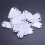 White Portable Plastic Key Fob Key Tag ID Labels 200 Pieces 6