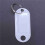 White Portable Plastic Key Fob Key Tag ID Labels 200 Pieces 9