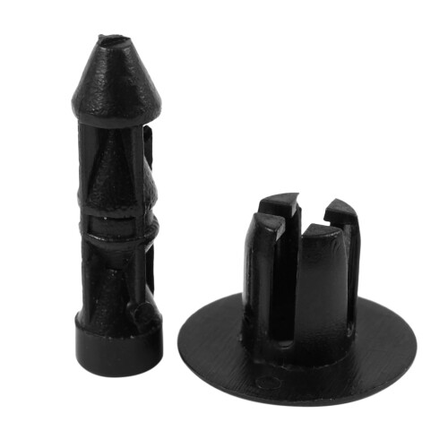 7mm Hole Plastic Rivets Fastener Auto Car  Bumper Push Clips 200 Pcs 1