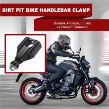 2PCS 11/8 Inch 28mm CNC Motorcycle Handlebar Mount Riser Clamp Aluminium HandleBar Mounts Clamp Riser Black