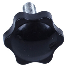8 Pcs M8 x 30mm Male Thread 32mm Star Clamping Knob Black