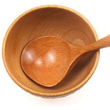 4 Stück Holz Suppe Schöpflöffel Lang Griff Großer Löffel Holz Schaufel Küche Portion Löffel Reis Suppe