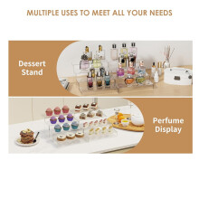 8 Stuks Acryl Displaystandaard Multifunctionele Transparante Rek voor Parfumpop Sieraden Taart Cupcake Decor Organizer