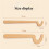 Wooden Long Handle Blanking Modeling Tool DIY Ceramic  Shaping Auxiliary Blanking Rapid Forming Pottery Tool S 6