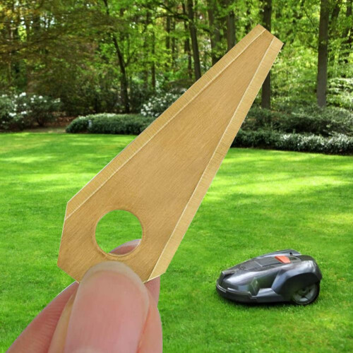 18PCS 49X19X1MM Robot Mower Titanium Replacement Blade Anti-Rust Durable Mower Cutter for  Indego Easy to Install 1