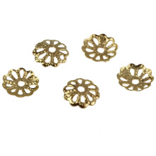 1000 Stück 6mm Gold Ton Blume Perlenkappen für Schmuck Machen