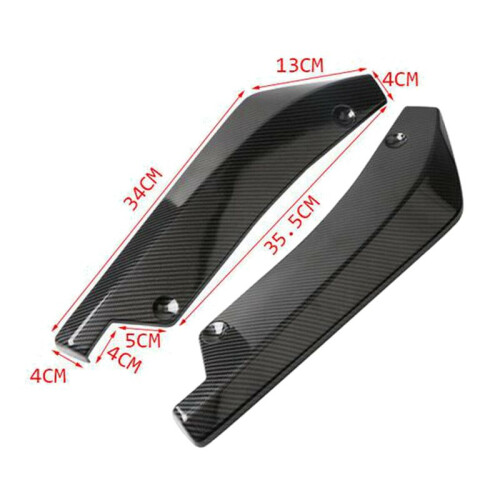 4 x Car Carbon Heckstoßstange Lip Diffuser Splitter Protector 1
