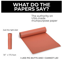 3X 45.7cmx53. Butcher Paper Roll Food Grade Peach Wrapping Paper for Smoking Meat of All Varieties
