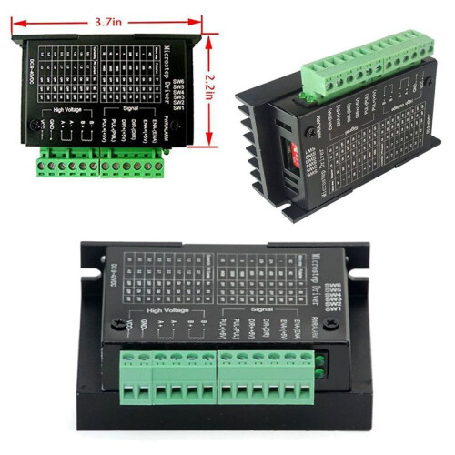 3X TB6600 4A 9-42V Stepper Motor Driver CNC Controller with Stepper Motor for 3D Printer Hobby CNC Router 1