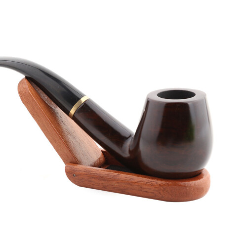 Handmade Wood Pipe Stand - Portable Folding Rack 1