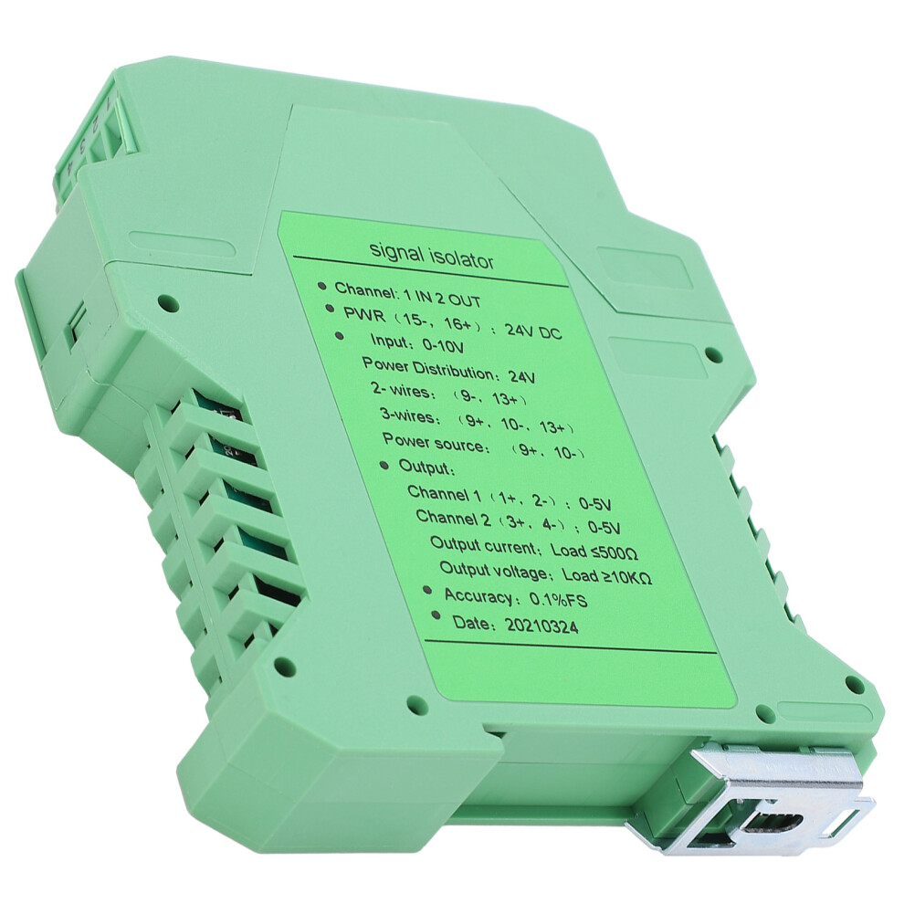Dc Signal Isolator Current Voltage Transmitter 1ÂIn 2ÂOut 0Â10V To 0Â5V 7661388969841