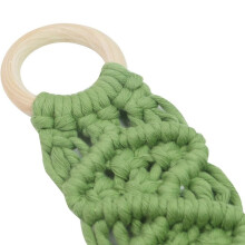 2PCS Towel Clips for Kitchen,Crochet Hanging Dish Towel Dish Towel Holder for Kitchen,Towel Hanger Hanging Towels Ring B