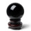 2X 80MM Natural Black Sphere Large Crystal  Healing Stone with Base 5