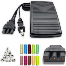 Sewing Machine Foot Pedal,Sewing Machine Power Cord Replacement,Apply for Singer 359102-001 2263 E99670 US Plug