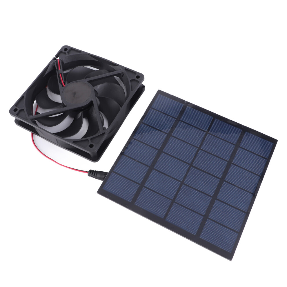 5W Solar Panel Fan Eco-Friendly Compact Portable Quiet For Pet House & Coops 4001388970516