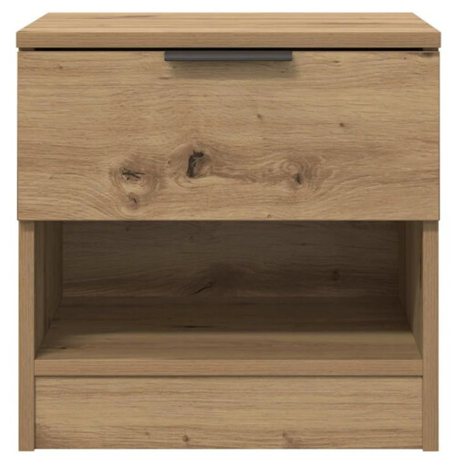 Comodini - HELLOSHOP26 - Stile rustico - 2 cassetti - 40x39x40 cm - Beige 2