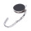 2X Black Cat Cartoon Foldable Silver Tone Handbag Hook Antislip Rubber Base 6
