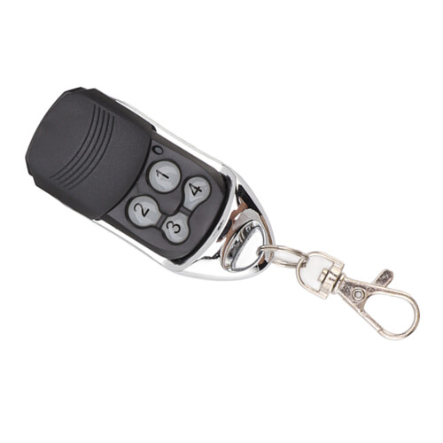 Programmable 4-Button Garage Remote Keychain 433.42MHz with 12V Battery 1