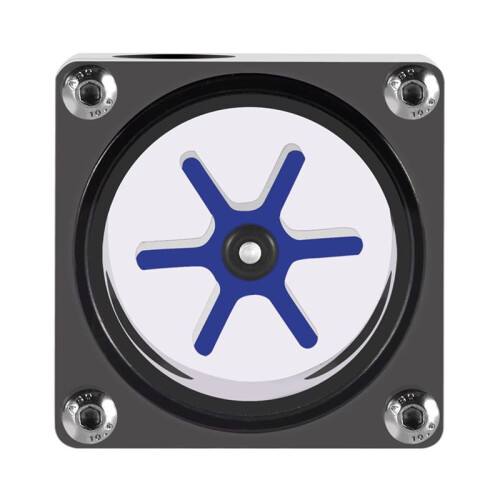 3Ways Water Cooling Flowmeter 6 Impeller Flow Meter Indicator G1/4 Thread for Computer PC Water Cooling System 1