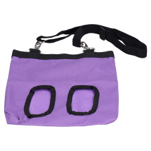 Sac d'alimentation pour foin pour animal de compagnie en Oxford 600D violet, 28x24x3 cm