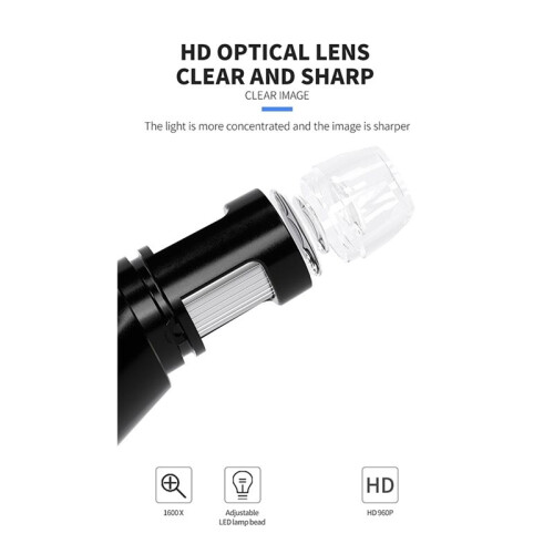 2pcs Microscópio Digital de 4,3 Polegadas Microscópio de Moeda 1000X Microscópio de Vídeo 960P para Soldagem de Adultos com 8 LED