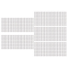 500Pcs 8x8mm Stainless Steel Leather Craft Rivets Double Cap Dot Set