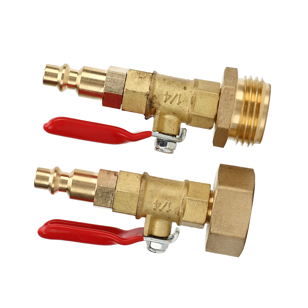 Brass Winterize Blowout Adapter 2Pcs, 3/4" Thread, Compact Size 7901388972114