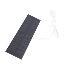 Chargeur solaire à panneau de 1 W 148x45 mm noir USB 5 V