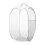 (White) Foldable Mesh Laundry Basket - Large Capacity 2