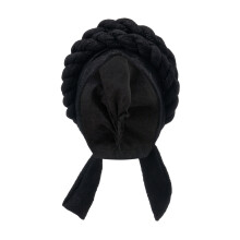(Black) Braided Head Wrap for Black Women - Hair Accessory