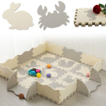 (6) Interlocking Baby Play Mat Foam Tiles for Kids