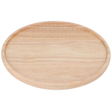 Assiette Ă pizza non peinte 666 g 30 cm 11,8 pouces couleur bois