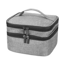 (Gray, 25 x 22 x 15.5 cm) Waterproof Cosmetic Box with Handle