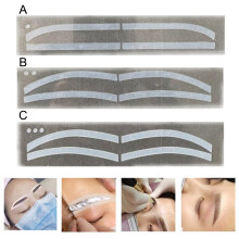 6pcs Eyebrow Stencil Templates