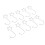 Stainless Steel 120pcs Star Tree Hooks for Festive Decorations Silver 6