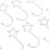 Stainless Steel 120pcs Star Tree Hooks for Festive Decorations Silver 9